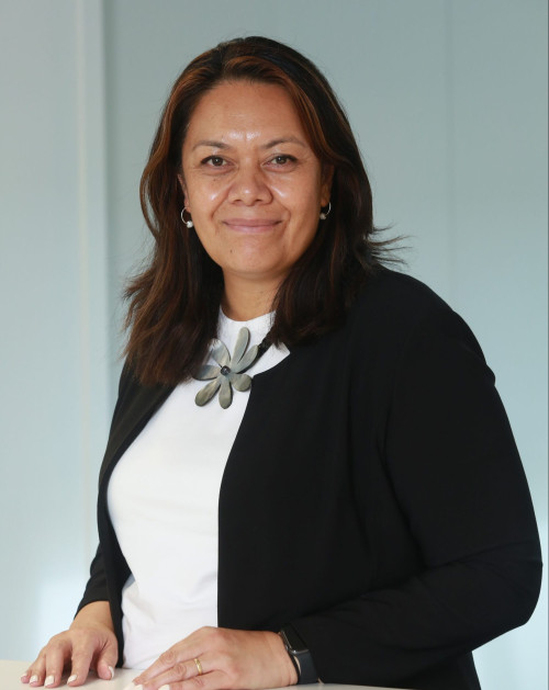 Heads and shoulders photo of Margie Apa, Chief Executive of Te Whatu Ora - Health New Zealand