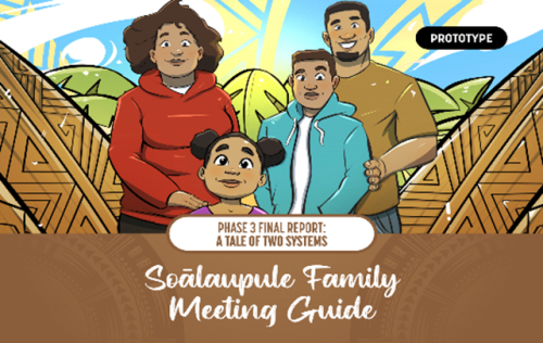 Soālaupule Family Meeting Guide front page image of a family