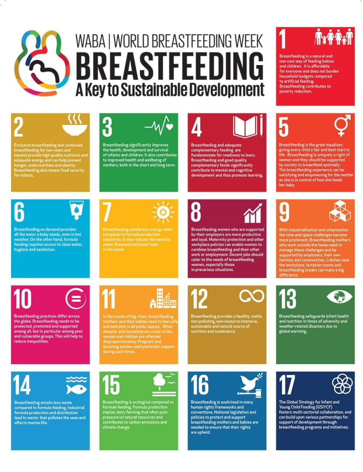 World Breastfeeding Week. Breastfeeding: A Key to Sustainable Development 