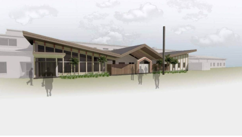 Computer rendering of  Acute Mental Health Inpatient and Renal Facilities Replacement, Waiora Waikato Hospital 