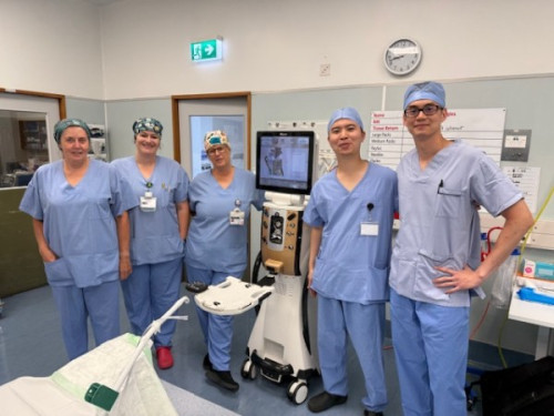 group photo of clinical team from Ophthalmology services