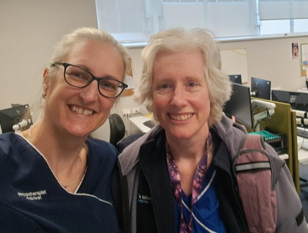 Steph Thompson (left) and Fiona Martin