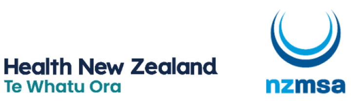 Health NZ and nzmsa logos